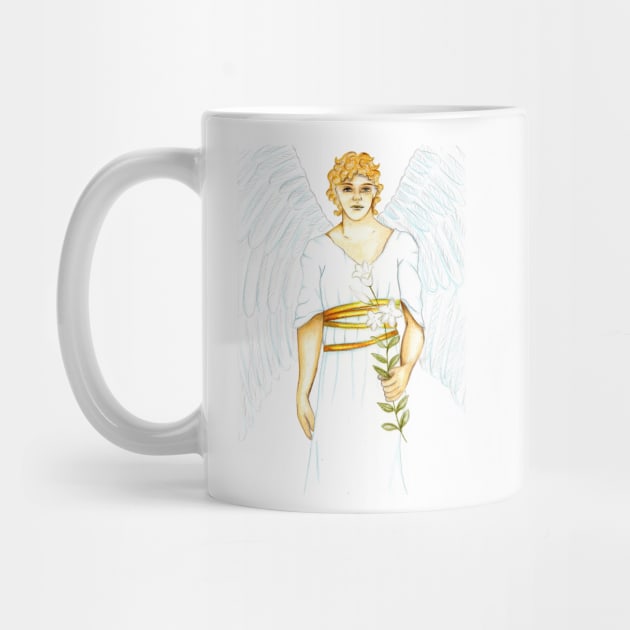 Archangel Gabriel the Messenger Angel- White by EarthSoul